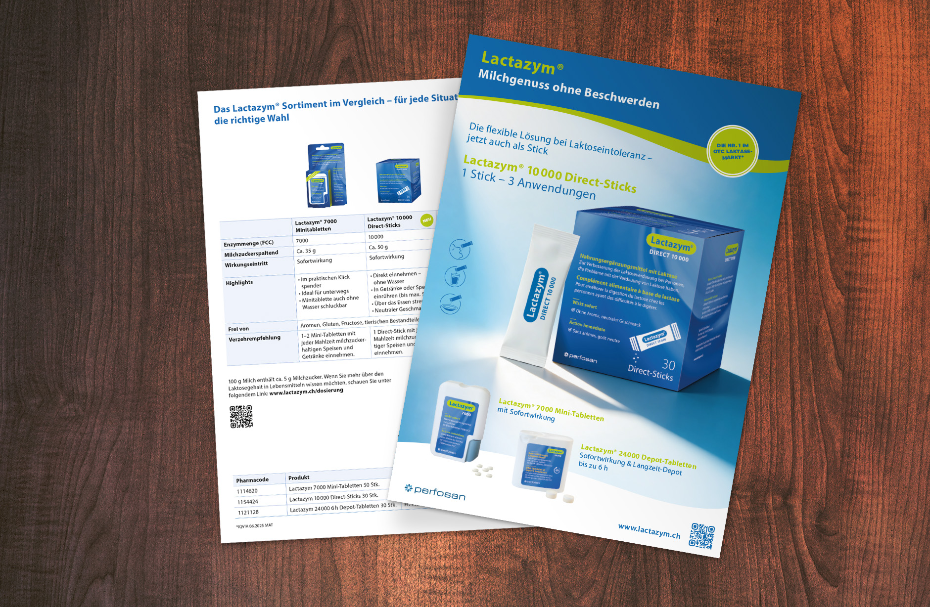 Lactazym, Printmedien Design, Newsign