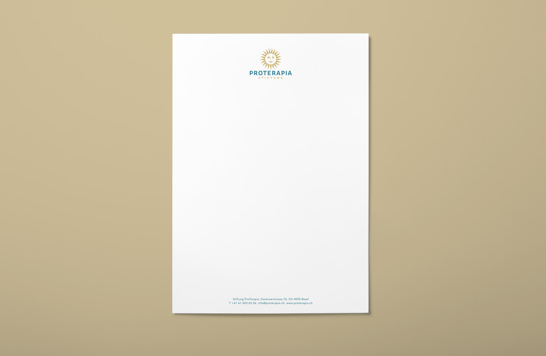 ProTerapia Briefpapier Design – Newsign GmbH