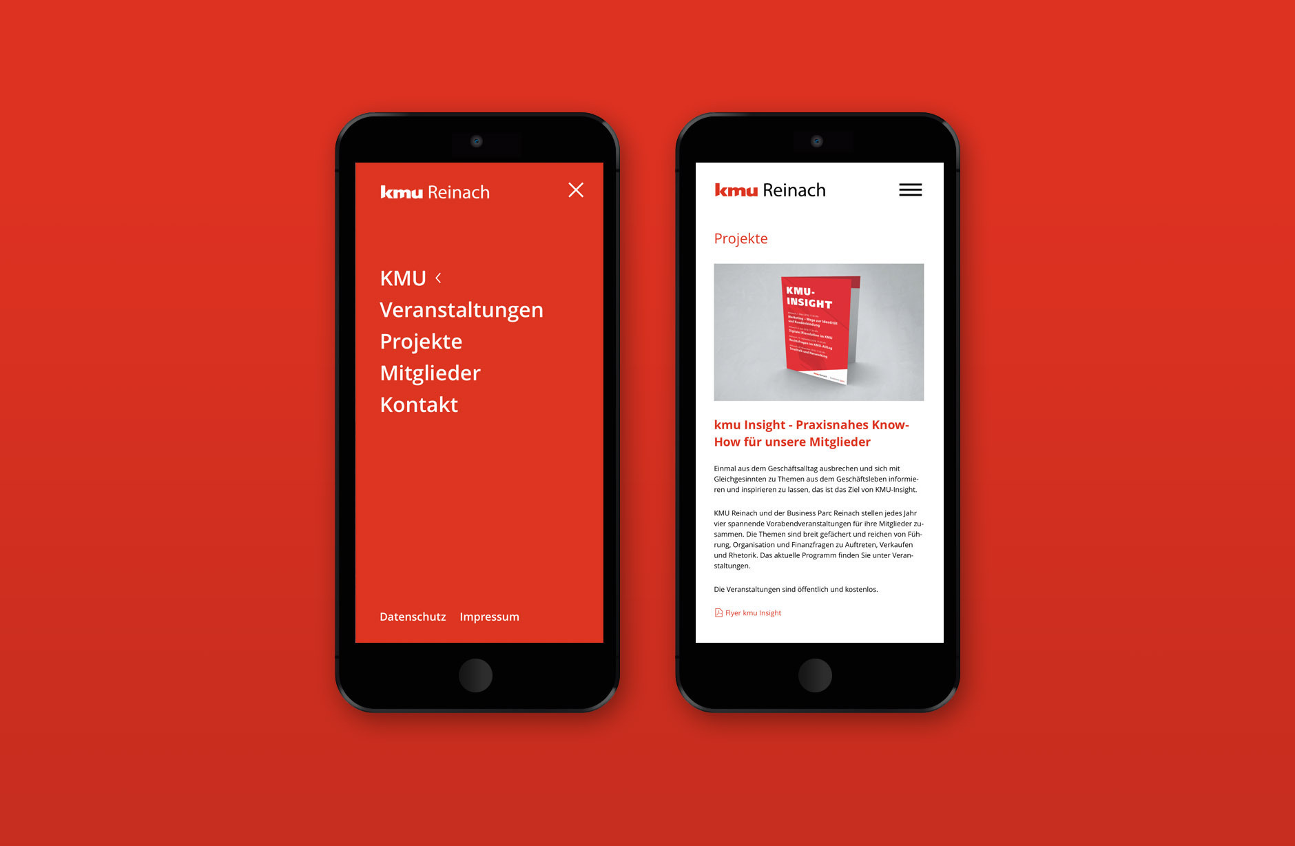 kmu Reinach Website – Newsign GmbH